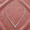 18K Oval Diamond Collar Necklace — AI cloth, in-house