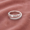18K Bespoke Spiral Round Diamond Ring — AI cloth, in-house