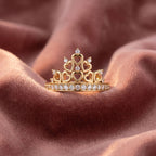 18K Bespoke Crown Diamond Ring — AI cloth, in-house