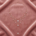 18K Cluster Diamond Pendant Necklace — AI cloth, in-house