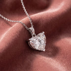 18K Solitaire Diamond Pendant — AI cloth, in-house