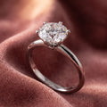 18K Solitaire Round Diamond Ring — AI cloth, in-house