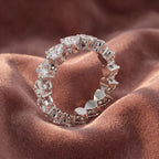 18K Eternity Diamond Ring — AI cloth, in-house