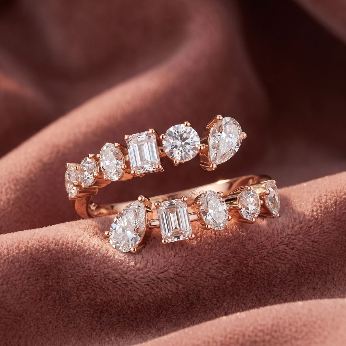 18K Bespoke Diamond Ring — AI cloth, in-house