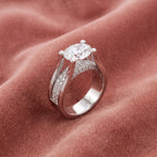 18K Solitaire Oval Diamond Ring — AI cloth, in-house