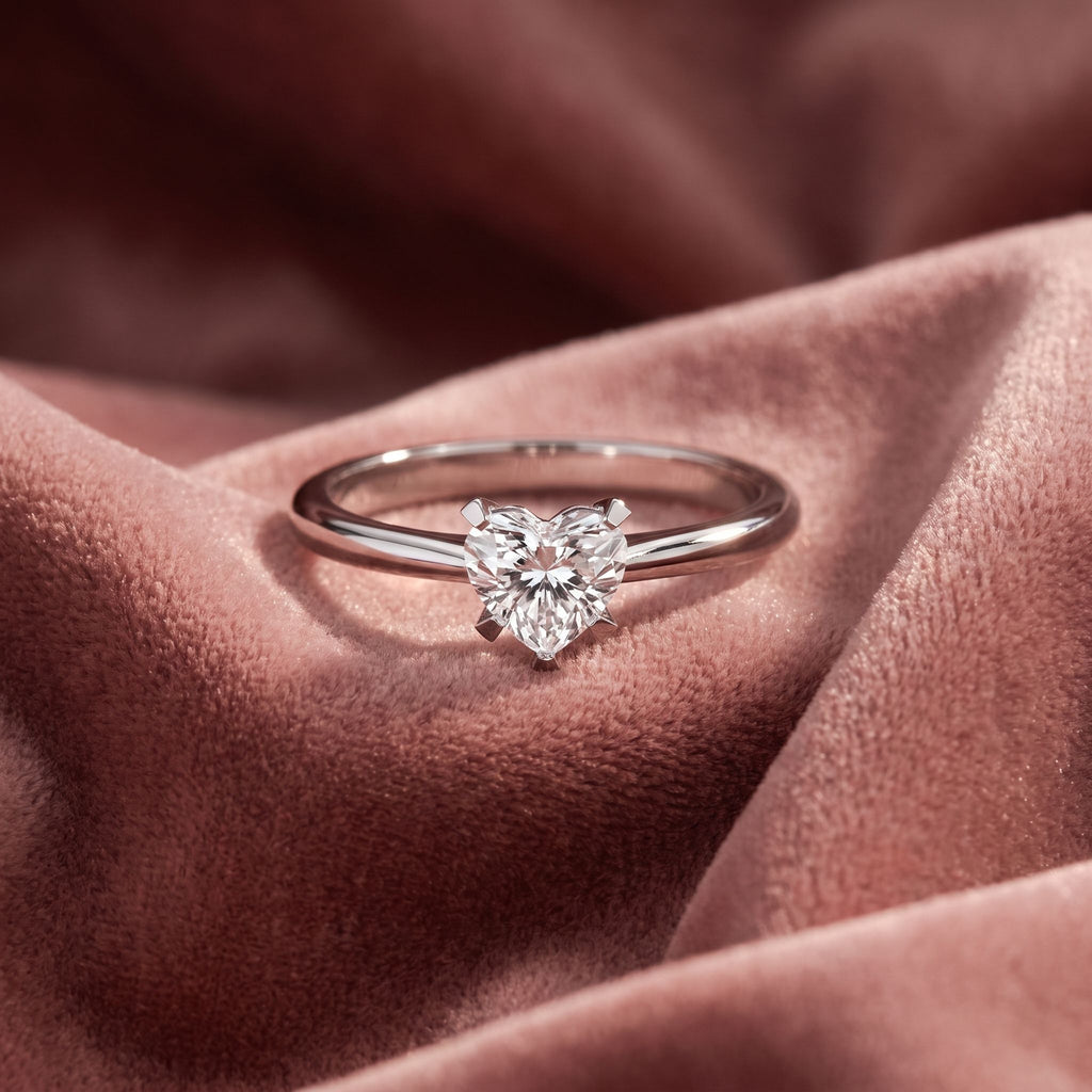 18K Solitaire Diamond Ring — AI cloth, in-house