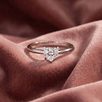 18K Solitaire Diamond Ring — AI cloth, in-house