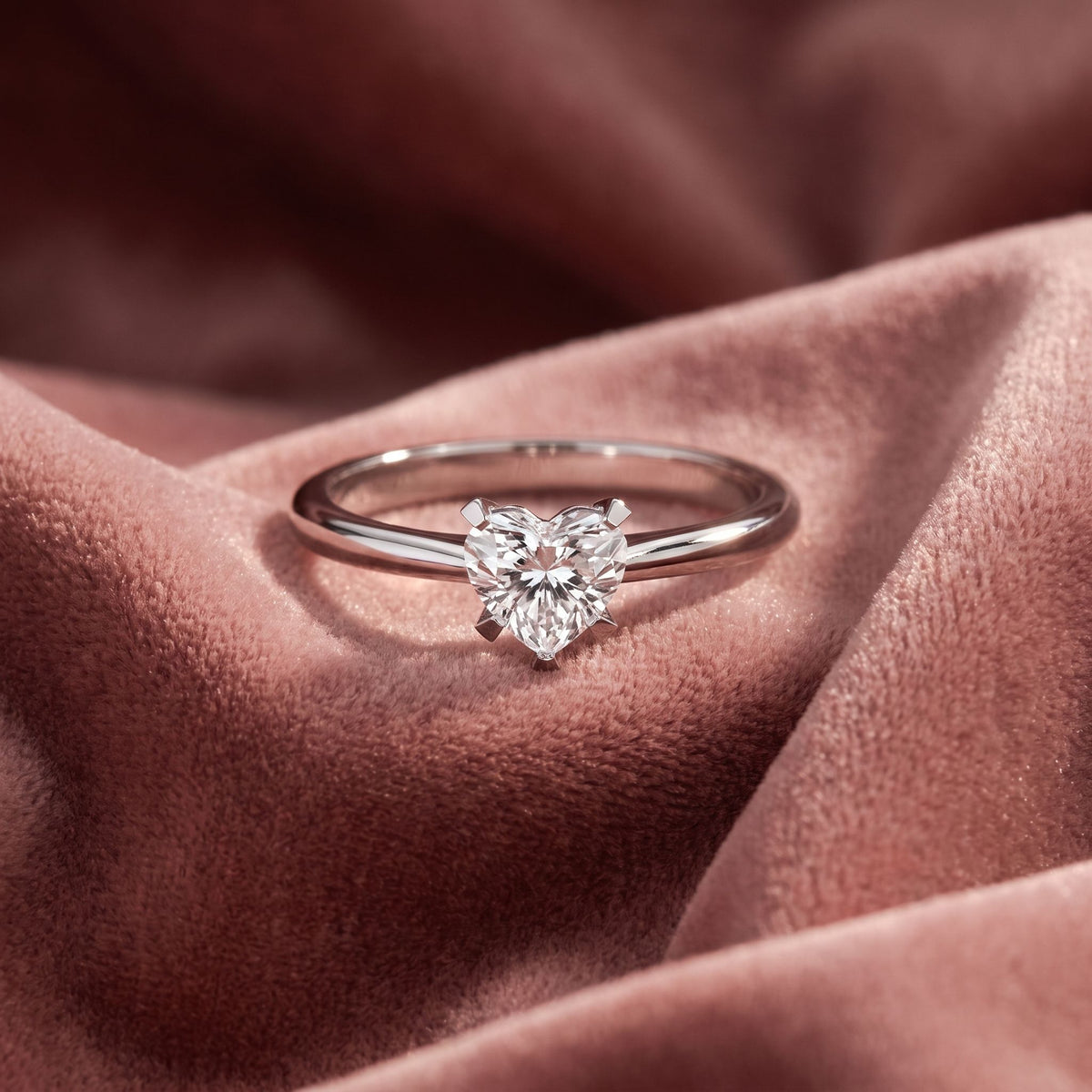 18K Solitaire Diamond Ring — AI cloth, in-house