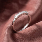 18K Baguette Diamond Ring — AI cloth, in-house