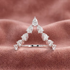 18K Bespoke Pear Diamond Ring — AI cloth, in-house
