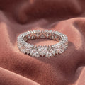 18K Heart Eternity Diamond Ring — AI cloth, in-house