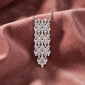 18K Chandelier Pear Diamond Pendant — AI cloth, in-house