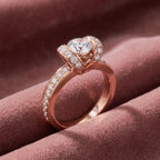 18K Bespoke Round Diamond Solitaire Ring — AI cloth, in-house