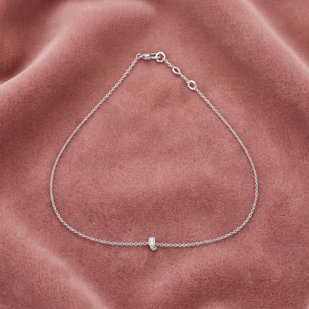 18K Arabic Alphabet Diamond Bracelet — AI cloth, in-house