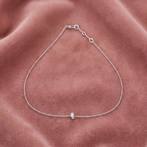 18K Arabic Alphabet Diamond Bracelet — AI cloth, in-house