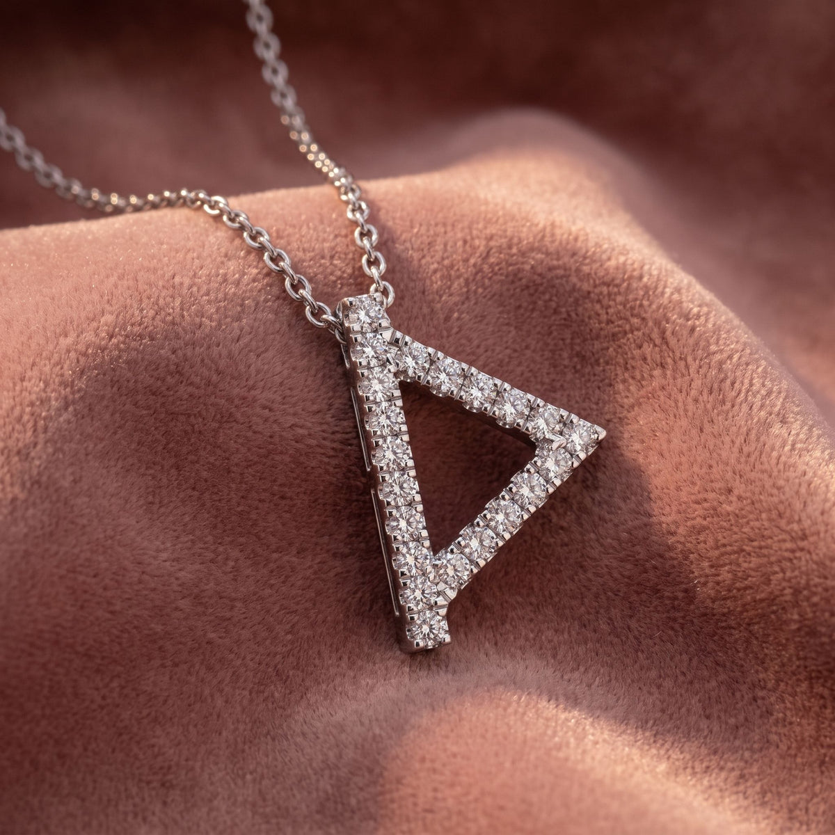 18K Thurisaz Viking Round Diamond Pendant — AI cloth, in-house