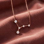 18K Constellation Round Diamond Pendant — AI cloth, in-house