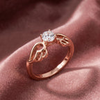 18K Round Diamond Ring — AI cloth, in-house