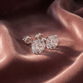 18K Round Solitaire Diamond Earrings — AI cloth, in-house