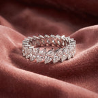 14K Full Eternity Marquise Diamond Ring — AI cloth, in-house
