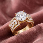 18K Solitaire Round Diamond Engagement Ring — AI cloth, in-house