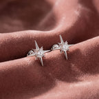 18K Starburst Diamond Earrings — AI cloth, in-house
