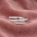 18K Bespoke Round Diamond Band Ring — AI cloth, in-house
