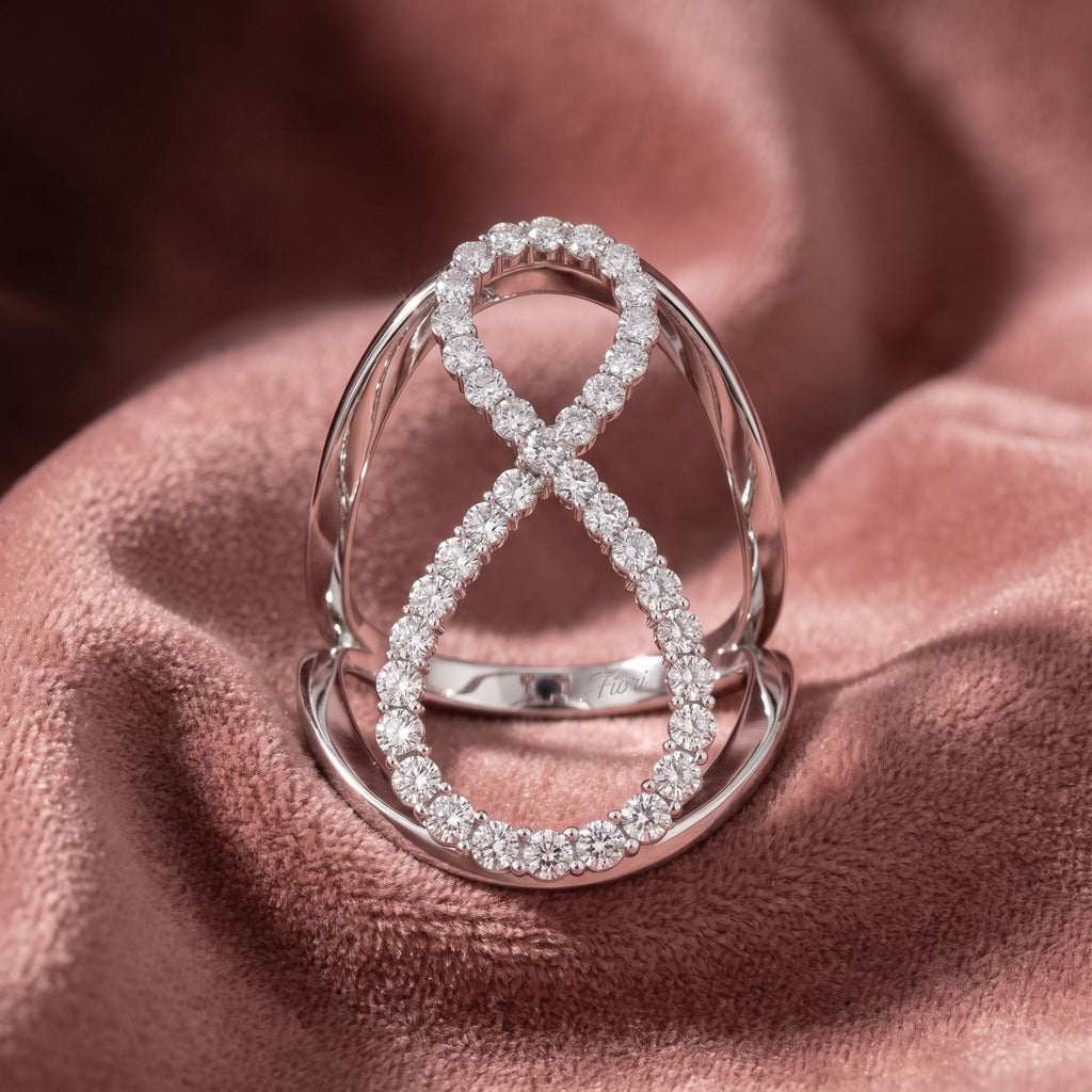 18K Bespoke Diamond Ring — AI cloth, in-house