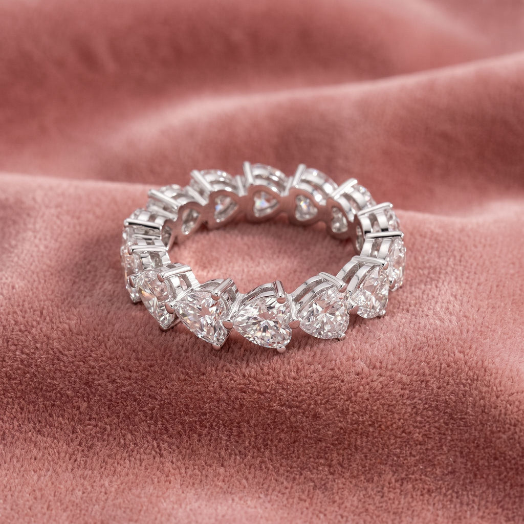 18K Eternity Diamond Ring — AI cloth, in-house