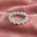 18K Eternity Diamond Ring — AI cloth, in-house