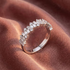 18K Eternity Diamond Ring — AI cloth, in-house