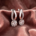 18K Diamond Drop Earrings — AI cloth, in-house