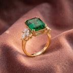 18K Solitaire Marquise Diamond Ring — AI cloth, in-house