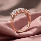 18K Eternity Princess Diamond Ring — AI cloth, in-house