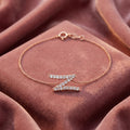 18K Alphabet Diamond Bracelet — AI cloth, in-house