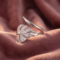18K Leaf Diamond Ring — AI cloth, in-house