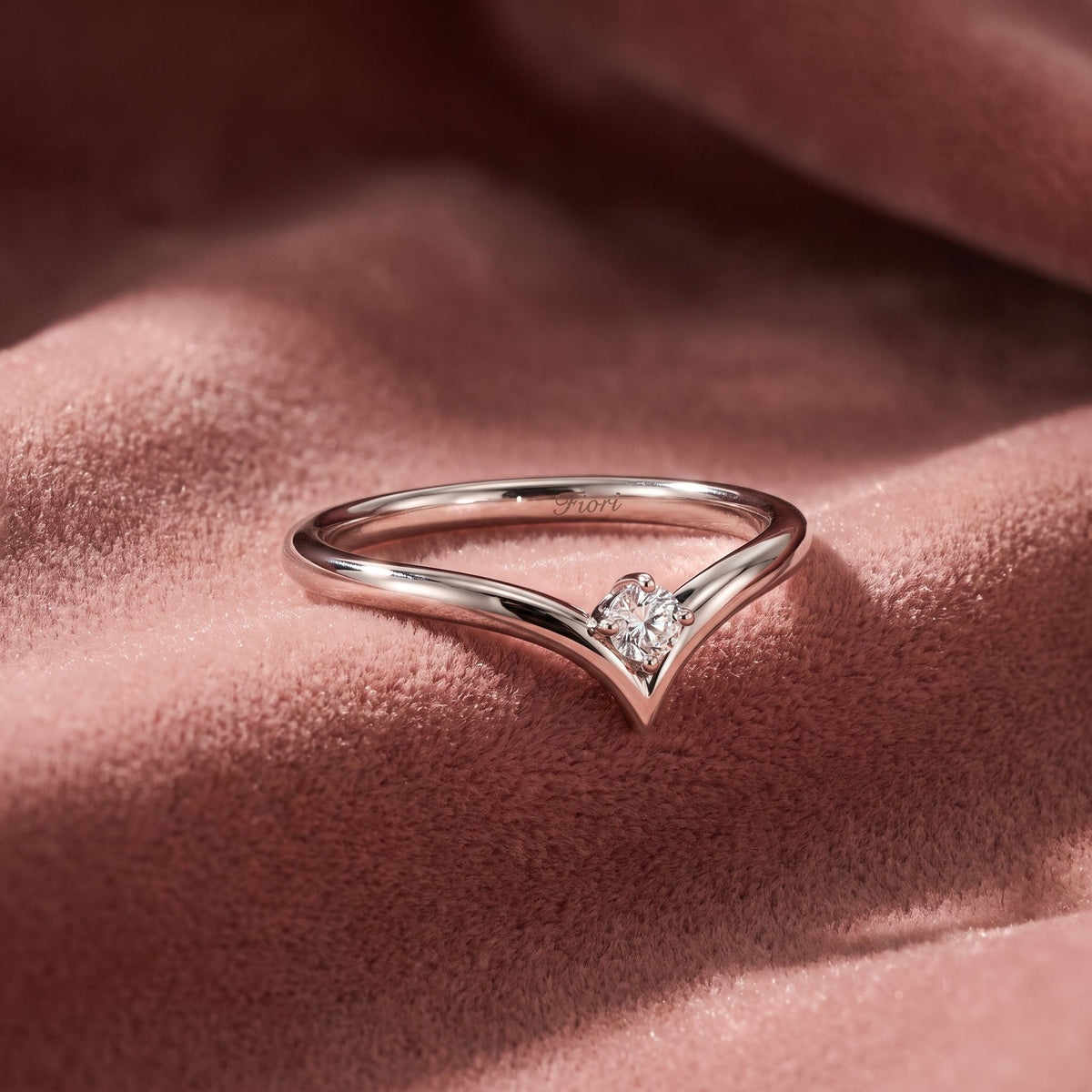 18K Solitaire Diamond Ring — AI cloth, in-house