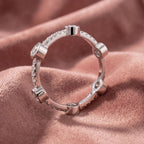 18K Round Diamond Eternity Ring — AI cloth, in-house