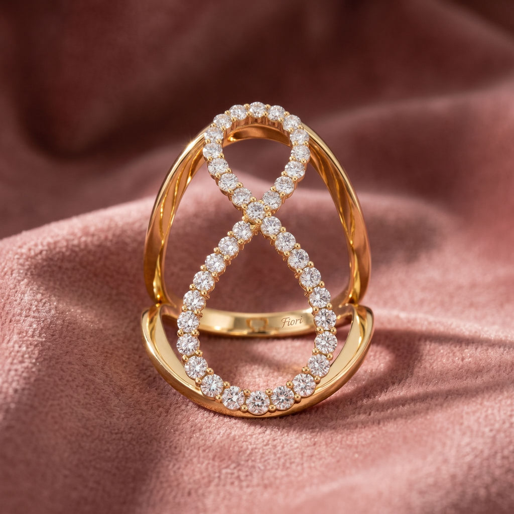 18K Bespoke Diamond Ring — AI cloth, in-house