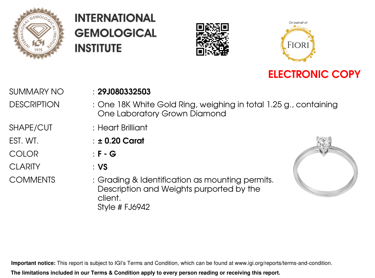Certificat de laboratoire