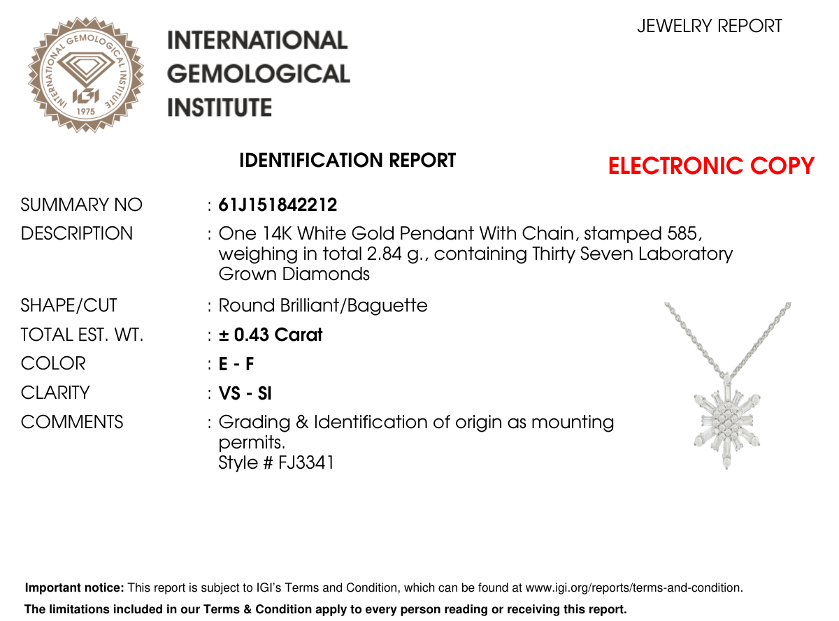 Certificat de laboratoire