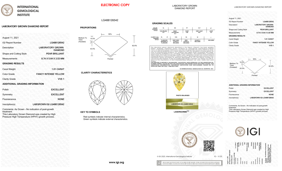 Certificat de laboratoire