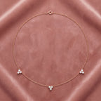 18K Celestial Star and Moon Diamond Necklace — AI cloth, in-house