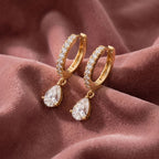 18K Pearl Drop Diamond Earrings — AI cloth, in-house