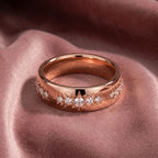 18K Bespoke Diamond Band Ring — AI cloth, in-house