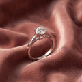 18K Solitaire Diamond Engagement Ring — AI cloth, in-house