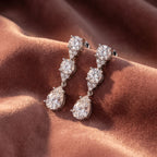18K Drop Diamond Earrings — AI cloth, in-house