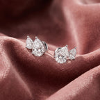 14K Pear Diamond Stud Earrings — AI cloth, in-house