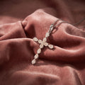 18K Cross Diamond Pendant — AI cloth, in-house