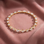 18K Mixed-Cut Diamond Bracelet — AI cloth, in-house